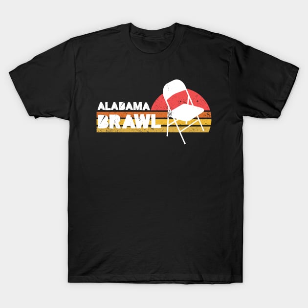 folding chair - alamaba brawl T-Shirt by SUMAMARU